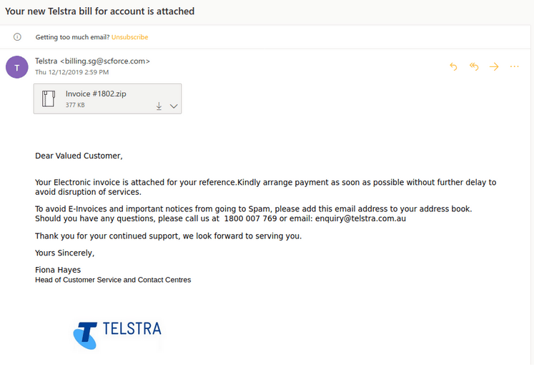 Telstra Scam