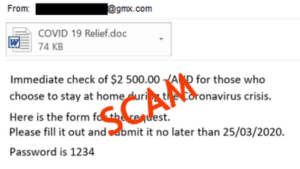 Relief Payment Scam