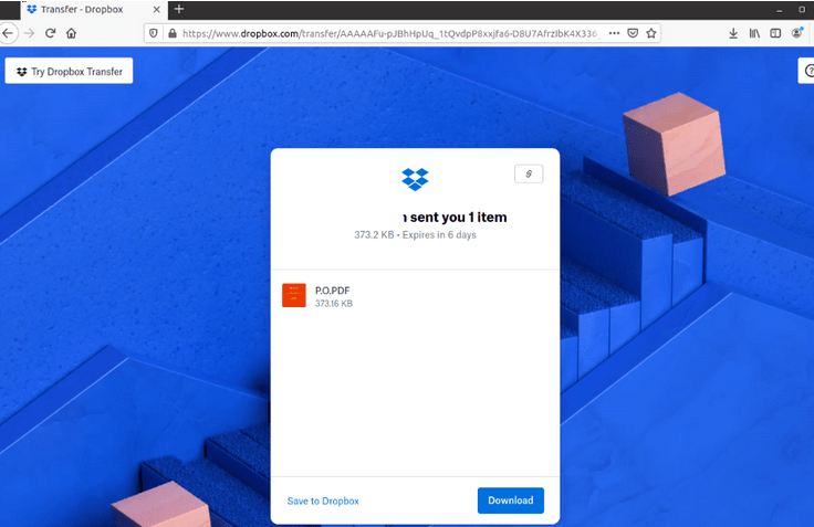 Dropbox Scam