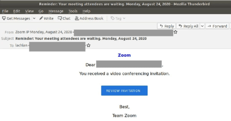 Zoom Scam