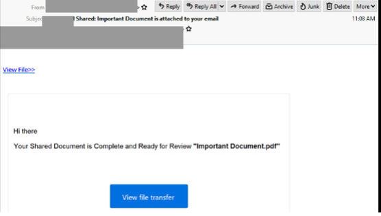 Dropbox scam email