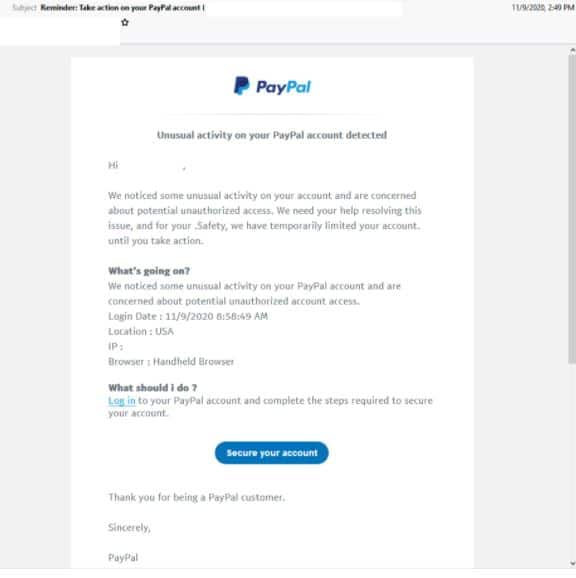 PayPal scam