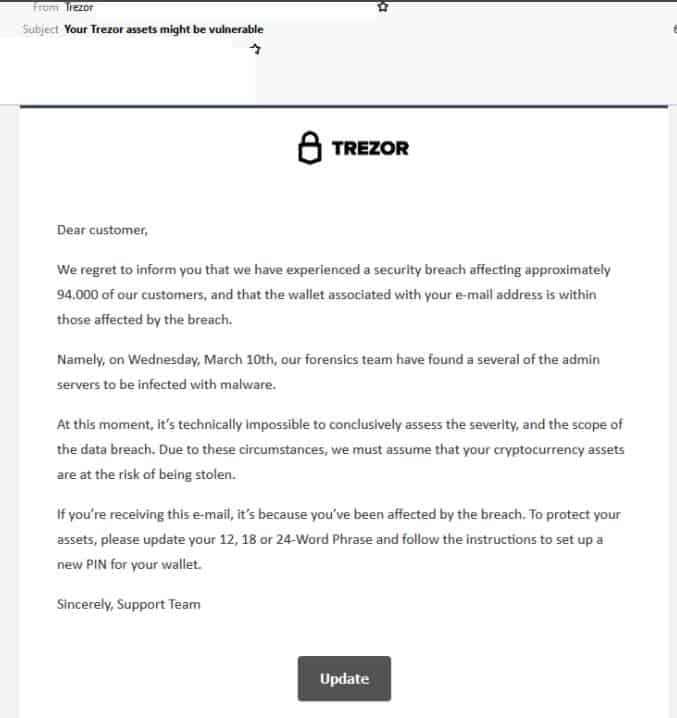 Trezor Scam