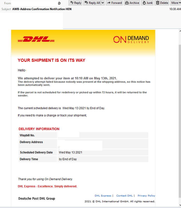 DHL Scam